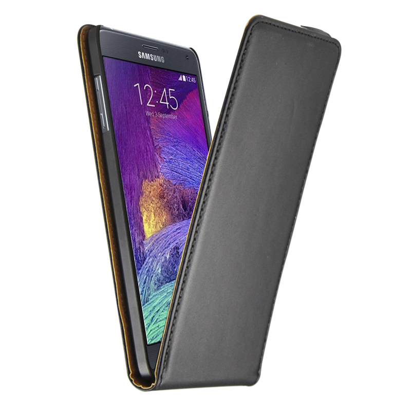 Δερμάτινη Θήκη Samsung Galaxy Note 4 - Μαύρη
