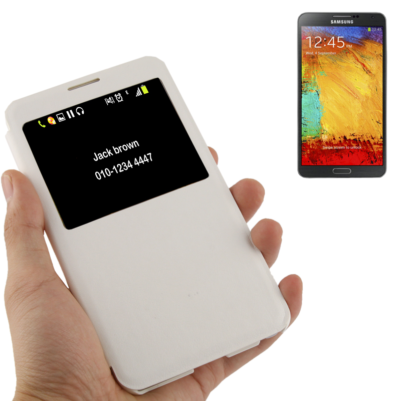 Θήκη με Call ID Samsung Galaxy Note 3 - Λευκή