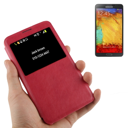 Θήκη JZZS με Call ID Samsung Galaxy Note 3 - Ροζ