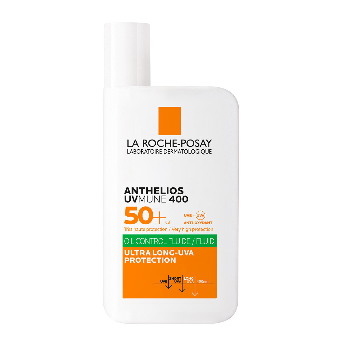 La Roche-Posay Anthelios UVMune 400 Oil Control Fluid SPF50+ 50ml | Αντηλιακή Λοσιόν Προσώπου για Λιπαρή Επιδερμίδα