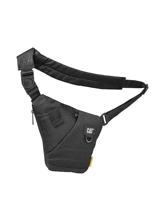 CAT Ανδρική Τσάντα Στήθους σε Μαύρο χρώμα 84060-478