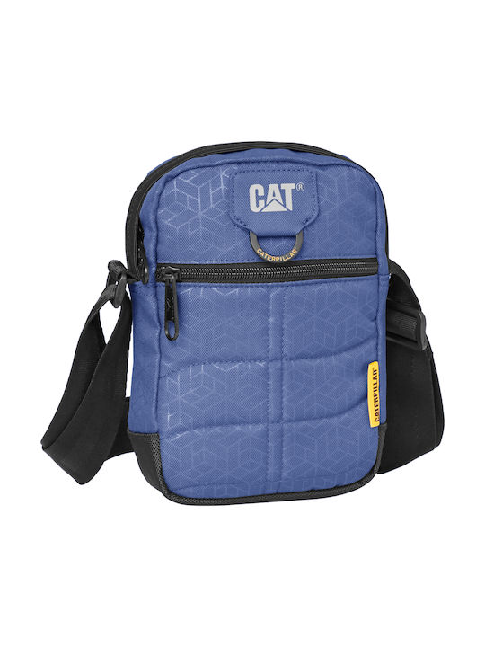 CAT Ανδρική Τσάντα Ώμου / Χιαστί σε Μπλε χρώμα 84059-504
