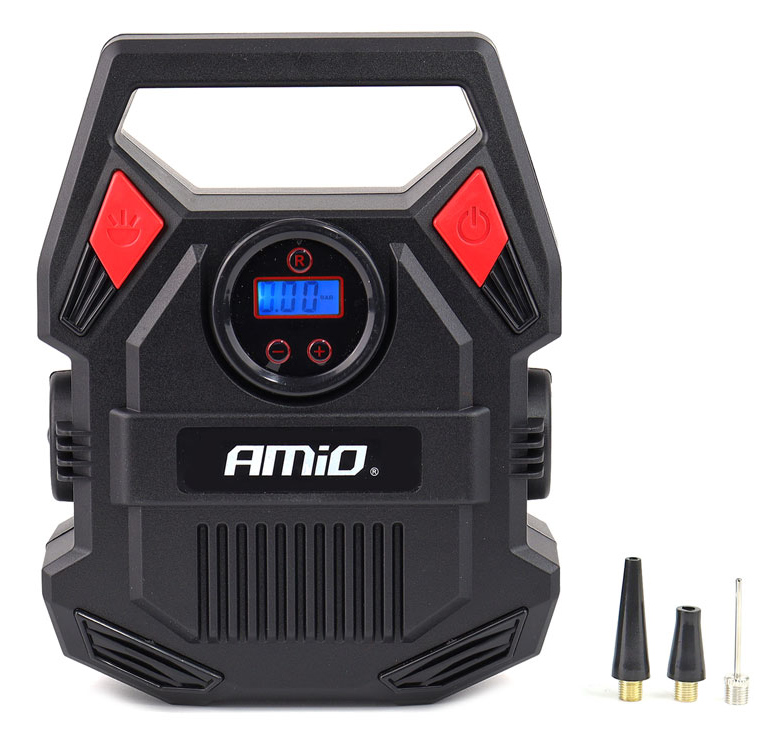 AMIO συμπιεστής αέρος αυτοκινήτου 02642, με LED, 12V, 150PSI/10bar - AMIO 110946
