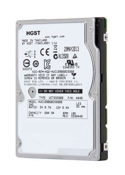 HITACHI used SAS HDD HUC109060CSS600, 600GB, 6G, 10K, 2.5" - HITACHI 69389