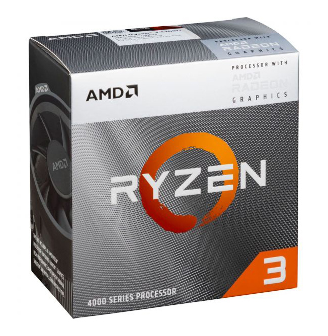 AMD CPU Ryzen 3 4300G, 3.9GHz, 6 Cores, AM4, 6MB, Wraith Stealth cooler - AMD 112839