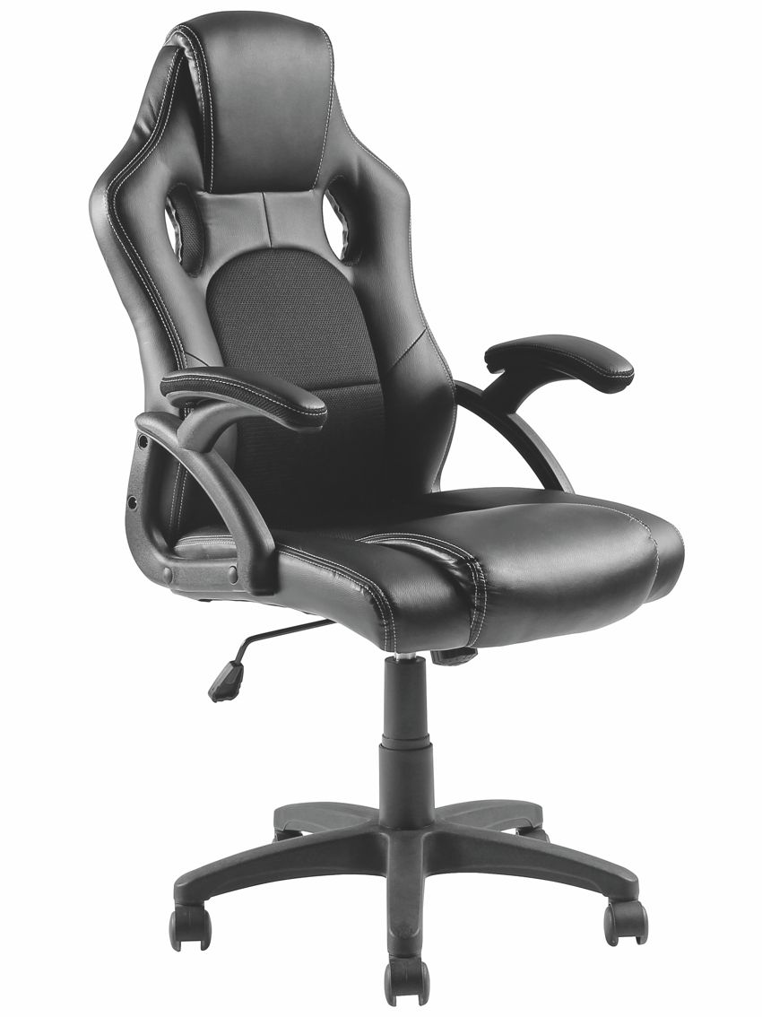 BRATECK Καρέκλα γραφείου, ρυθμιζόμενη, με υποβραχιόνια, Μαύρη - BRATECK 57708