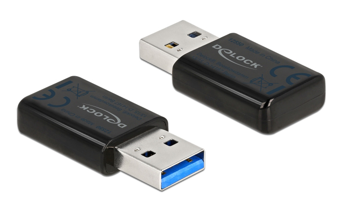 DELOCK ασύρματος USB αντάπτορας δικτύου 12550, 867Mbps, 2.4/5GHz, DFS - DELOCK 98406