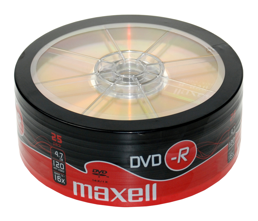 MAXELL DVD-R 4.7GB/120min, 16x speed, spindle pack 25τμχ - MAXELL 117745