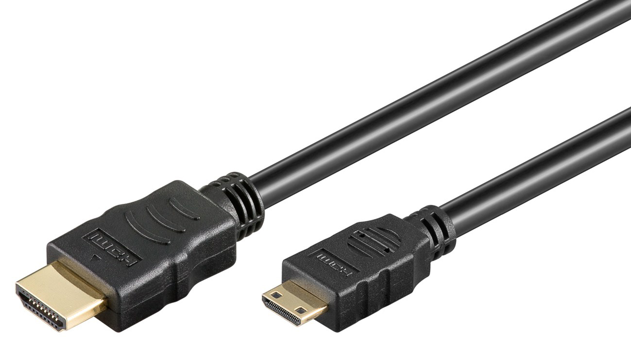 GOOBAY καλώδιο HDMI σε HDMI Mini 31931 με Ethernet, 4K/30Hz, 1.5m, μαύρο - GOOBAY 25733