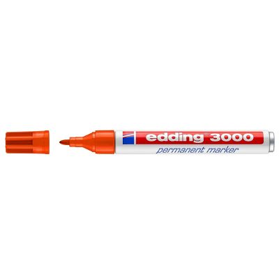 EDDING ανεξίτηλος μαρκαδόρος 3000, 1.5-3mm, επαναγεμιζόμενος, κόκκινος - EDDING 78340