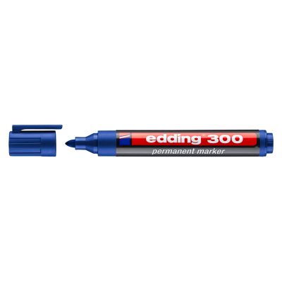 EDDING ανεξίτηλος μαρκαδόρος 300, 1.5-3mm, επαναγεμιζόμενος, μπλε - EDDING 85362