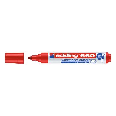 EDDING μαρκαδόρος ασπροπίνακα 660, επαναγεμιζόμενος, κόκκινος - EDDING 82615