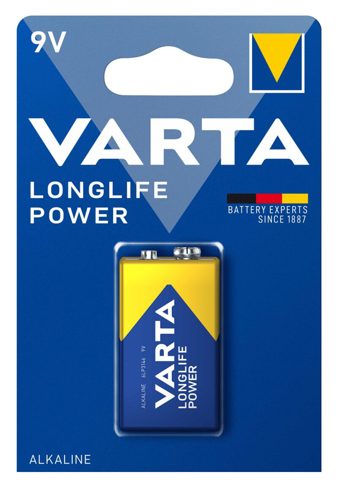 VARTA αλκαλική μπαταρία Longlife Power, 9V, 1τμχ - VARTA 114483