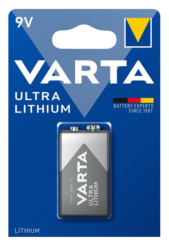 VARTA μπαταρία λιθίου Ultra, 9V, 1τμχ - VARTA 114490