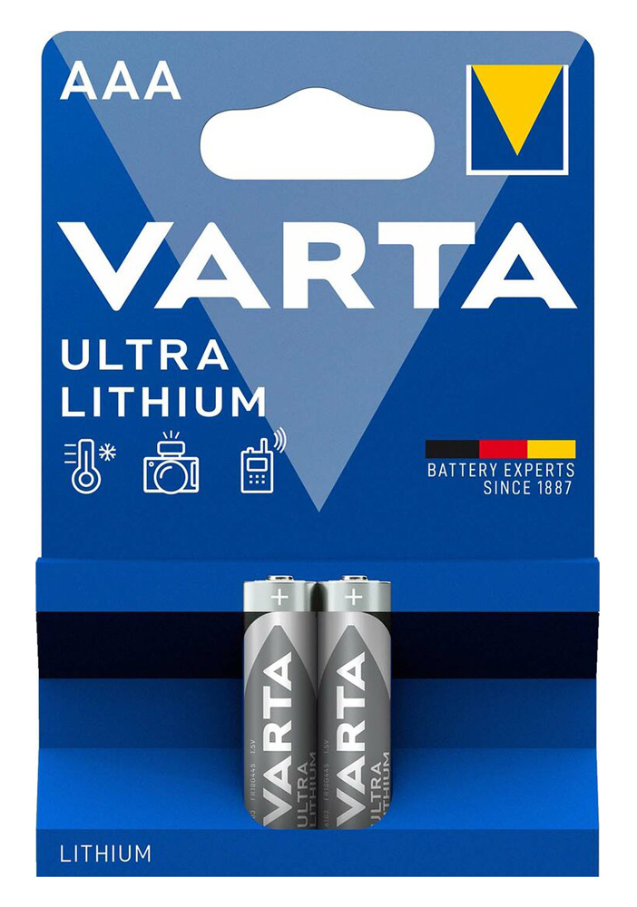 VARTA μπαταρίες λιθίου Ultra, AAA, 1.5V, 2τμχ - VARTA 114488