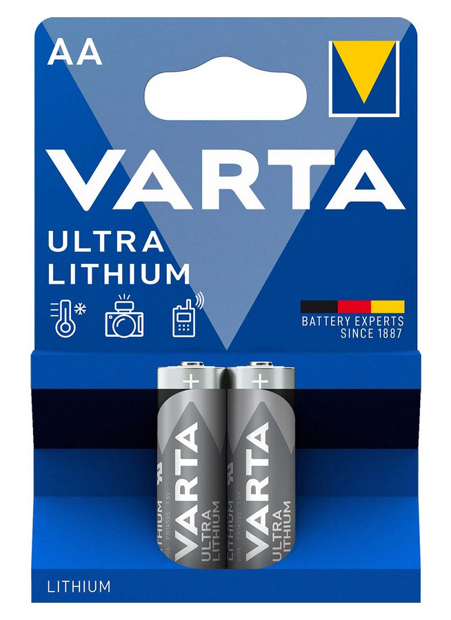 VARTA μπαταρίες λιθίου Ultra, AA, 1.5V, 2τμχ - VARTA 114489
