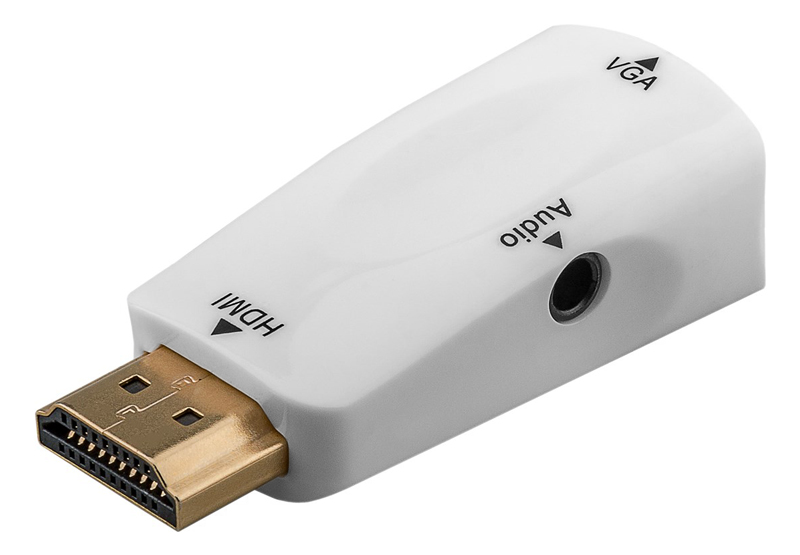 GOOBAY αντάπτορας HDMI σε VGA 44793 με 3.5mm, 1080p/60Hz, λευκός - GOOBAY 88997
