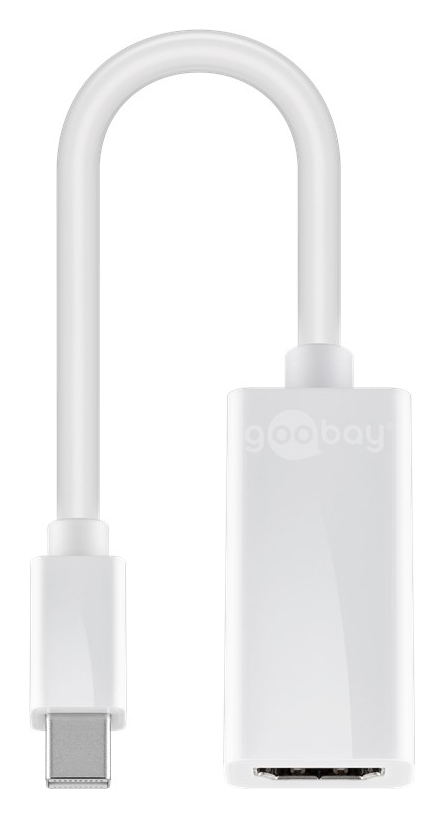 GOOBAY καλώδιο Mini DisplayPort σε HDMI θηλυκό 51729, 0.15m, λευκό - GOOBAY 84277