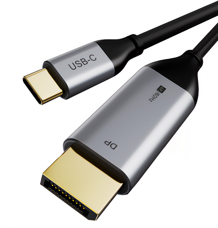 CABLETIME καλώδιο USB-C σε DisplayPort CT-CMDP2, 4K/60Hz, 1.8m, μαύρο - CABLETIME 84820