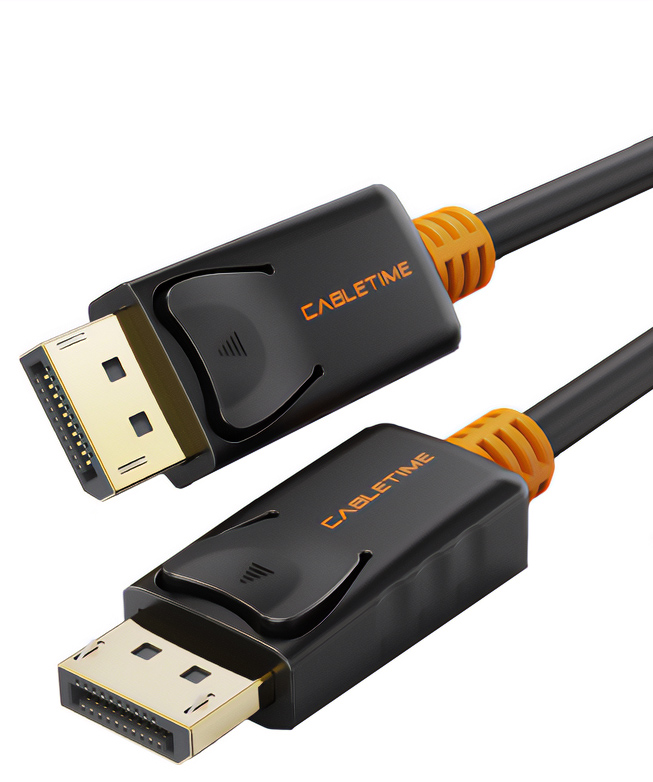 CABLETIME καλώδιο DisplayPort CT-01G, 4K/60Hz, 1m, μαύρο - CABLETIME 84878