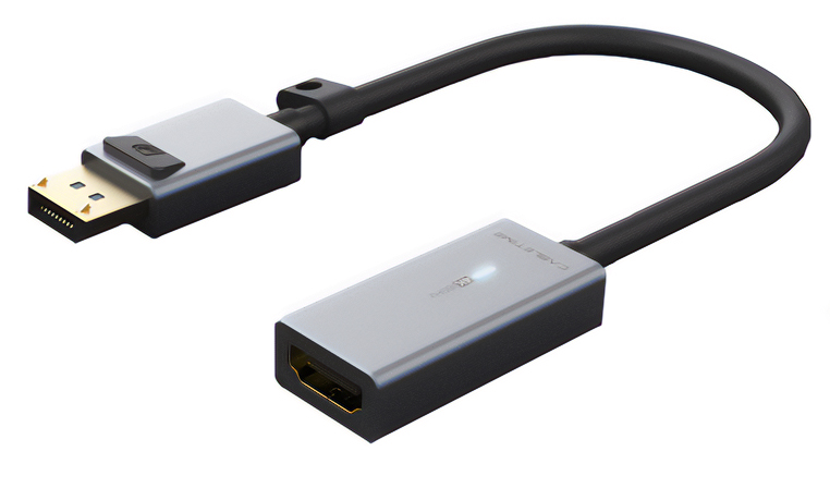 CABLETIME αντάπτορας DisplayPort σε HDMI CT-P02G4K60R, 4K/60Hz, γκρι - CABLETIME 84885