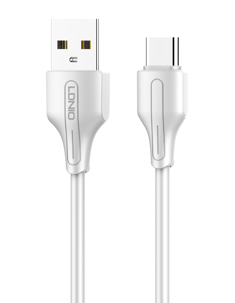 LDNIO καλώδιο USB-C σε USB LS540, 12W, 20cm, λευκό - LDNIO 108994