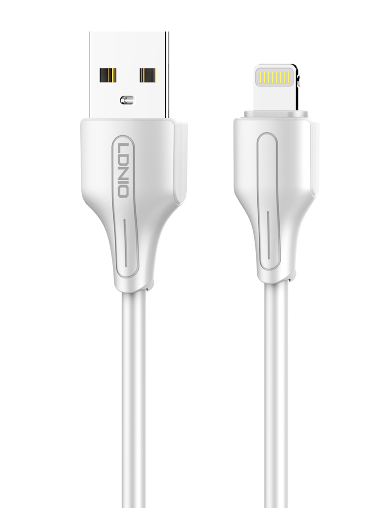LDNIO καλώδιο Lightning σε USB LS540, 12W, 20cm, λευκό - LDNIO 108995