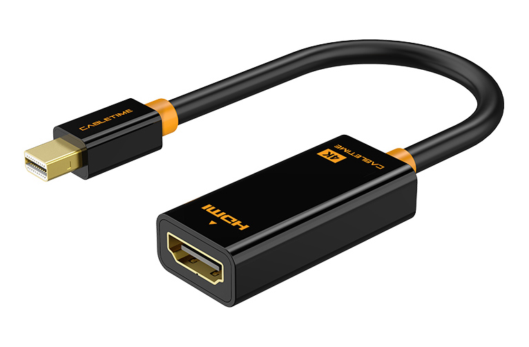 CABLETIME αντάπτορας mini DisplayPort σε HDMI CT-AV589-02G4K, 4K/30Hz, μαύρος - CABLETIME 117036