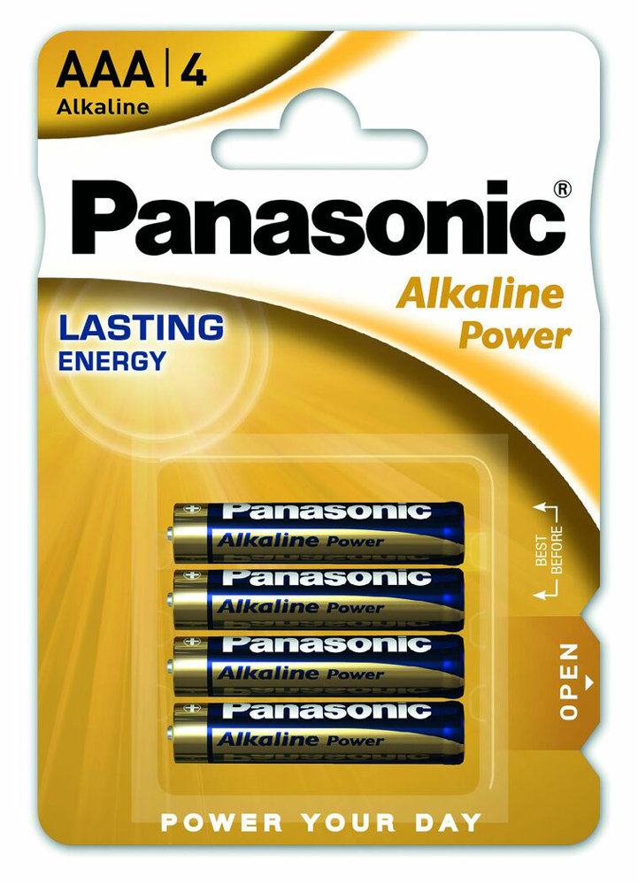 PANASONIC αλκαλικές μπαταρίες Alkaline Power, AAA/LR03, 1.5V, 4τμχ - PANASONIC 114504
