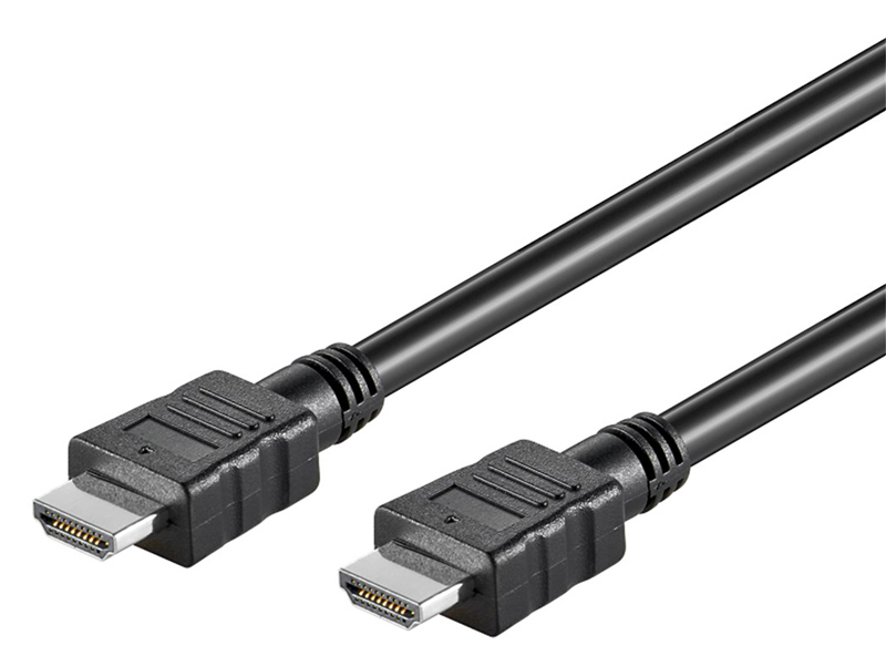 GOOBAY καλώδιο HDMI 58443 με Ethernet, 4K/30Hz, 10.2Gbit/s, 5m, μαύρο - GOOBAY 98593