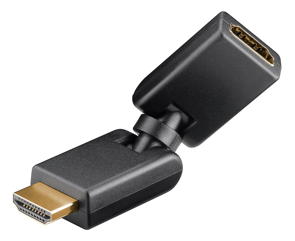 GOOBAY αντάπτορας HDMI 60757, 360° περιστρεφόμενος, 4K/60Hz, μαύρος - GOOBAY 111960