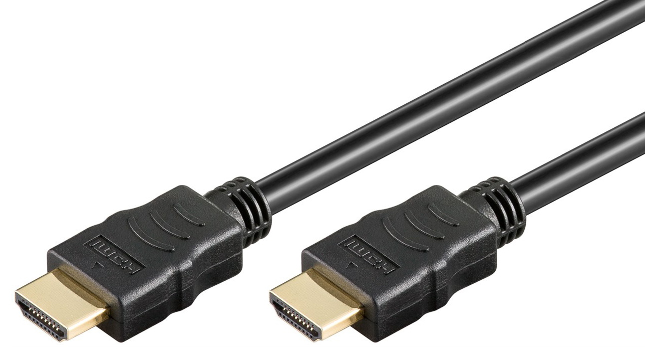GOOBAY καλώδιο HDMI 2.0 61149 με Ethernet, 4K/60Hz, 18 Gbps, 0.5m, μαύρο - GOOBAY 106646