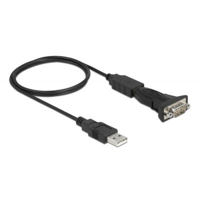 DELOCK αντάπτορας USB σε RS-232 DB9 61506 με καλώδιο USB, 0.8m, μαύρο - DELOCK 98649