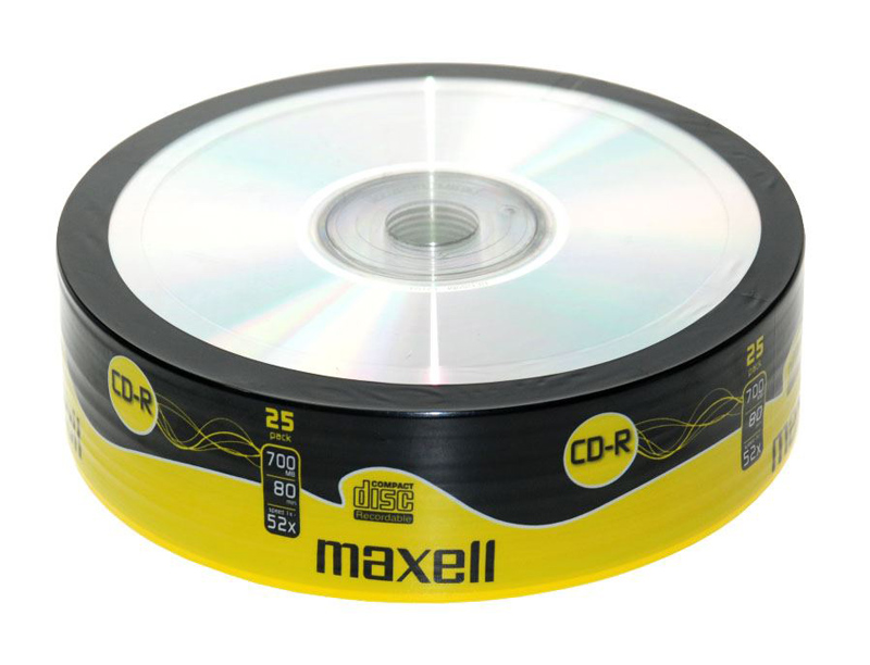 MAXELL CD-R 624035-40, 700ΜΒ, 80min, 52x speed, spindle pack 25τμχ - MAXELL 114887