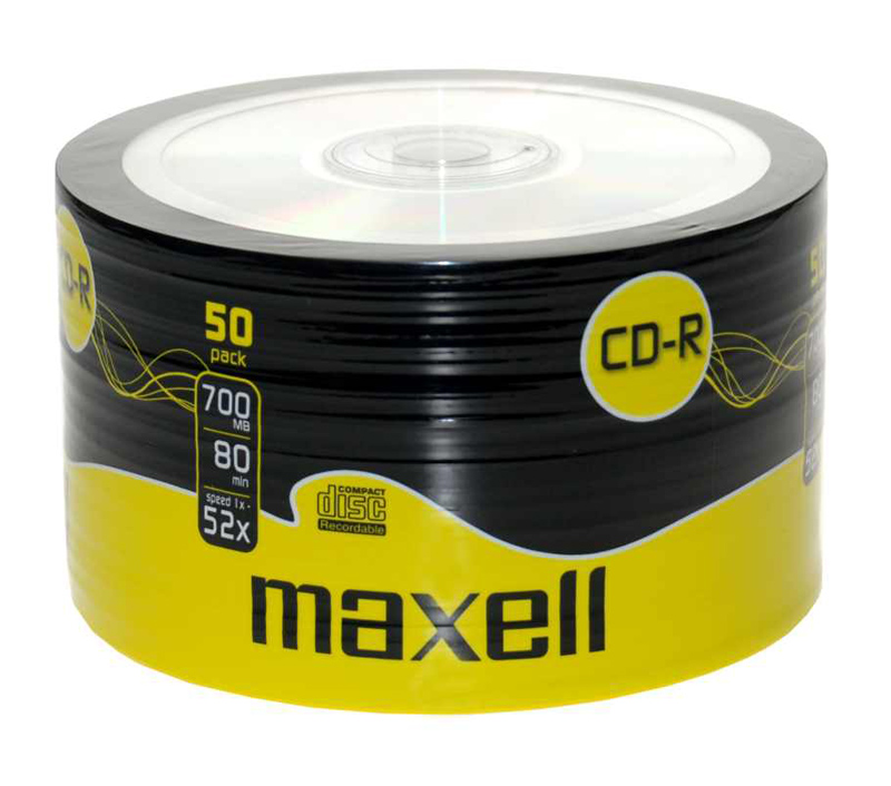 MAXELL CD-R 700ΜΒ/80min, 52x speed, spindle pack 50τμχ - MAXELL 102745