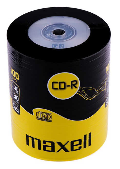MAXELL CD-R 624037, 700ΜΒ, 80min, 52x speed, spindle pack 100τμχ - MAXELL 103759