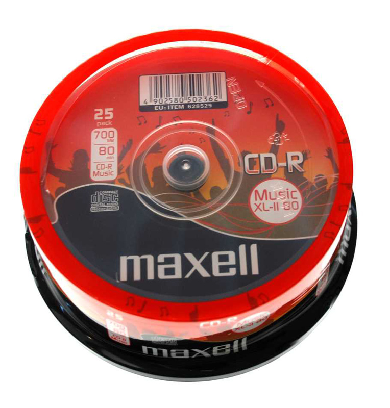 MAXELL CD-R music XL-II 80min/700MB, cake box 25τμχ - MAXELL 102743