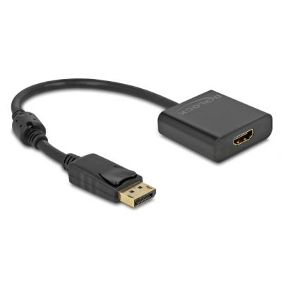DELOCK αντάπτορας DisplayPort σε HDMI 63585, 4K/30Hz, active, μαύρος - DELOCK 111838