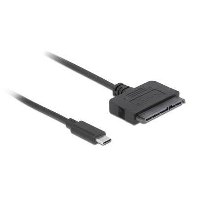 DELOCK καλώδιο σύνδεσης HDD/SSD 63803, USB-C σε SATA, 6Gbps, 50cm, μαύρο - DELOCK 99323