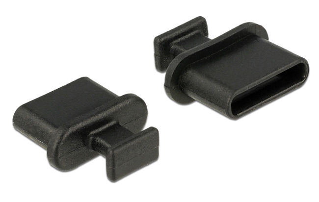 DELOCK κάλυμμα προστασίας για θύρα USB-C 64013 με λαβή, μαύρο, 10τμχ - DELOCK 105063