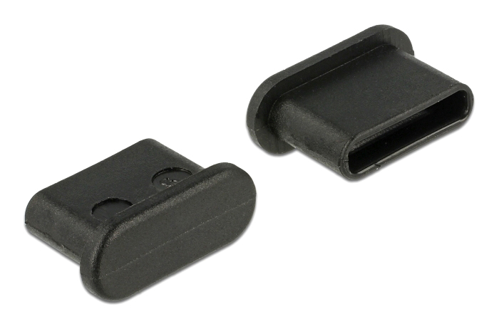 DELOCK κάλυμμα προστασίας για θύρα USB-C 64014, μαύρο, 10τμχ - DELOCK 103468