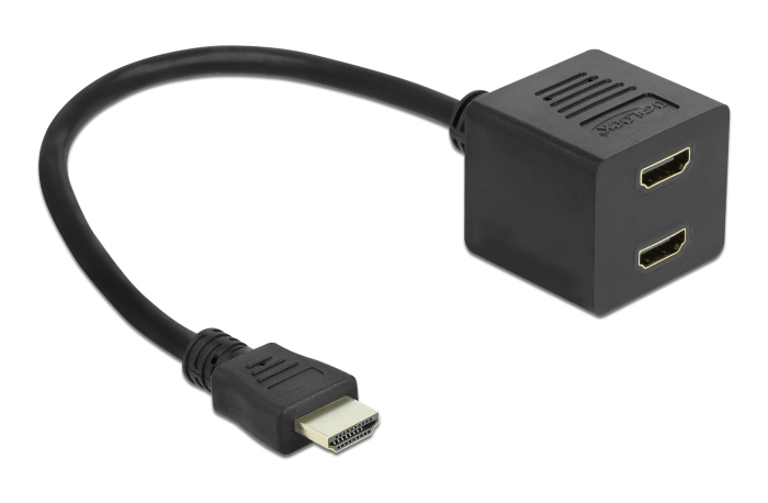 DELOCK HDMI splitter 65226 με Ethernet, 2 σε 1, 1080p, μαύρο - DELOCK 101484