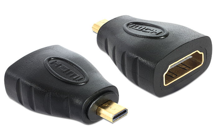 DELOCK αντάπτορας HDMI σε HDMI micro 65242 με Ethernet, μαύρος - DELOCK 109951