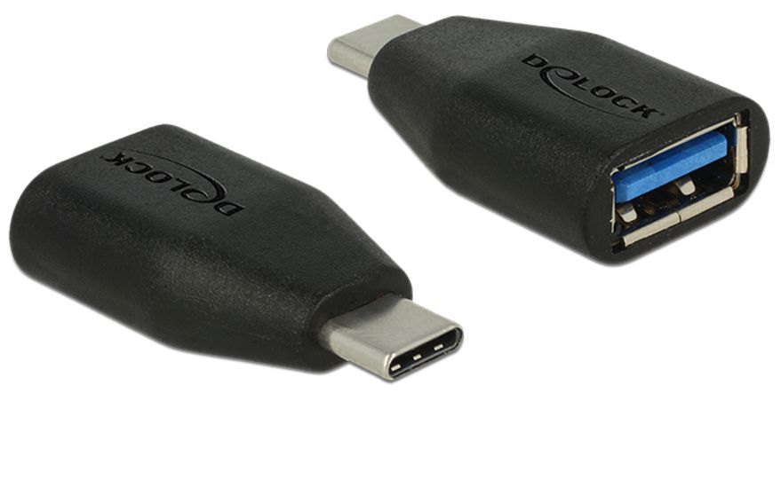 DELOCK αντάπτορας USB-C σε USB 3.1 θηλυκό 65519, 10Gbps, μαύρος - DELOCK 55760