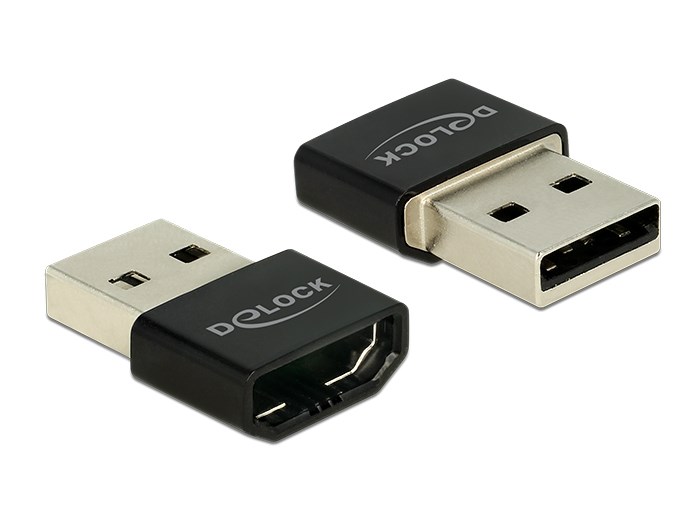 DELOCK αντάπτορας USB σε HDMI-A θηλυκό 65680, μαύρος - DELOCK 53647