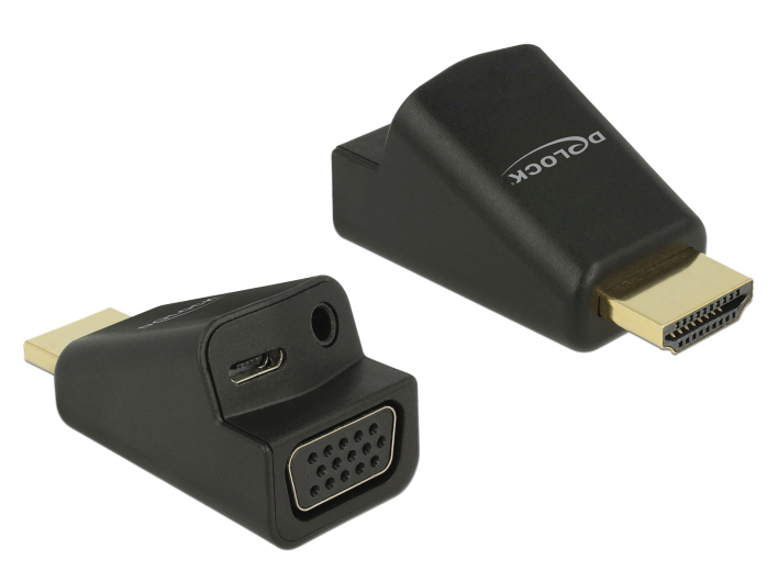 DELOCK αντάπτορας HDMI σε VGA & 3.5mm/micro USB 65895, 1080p, μαύρος - DELOCK 48447