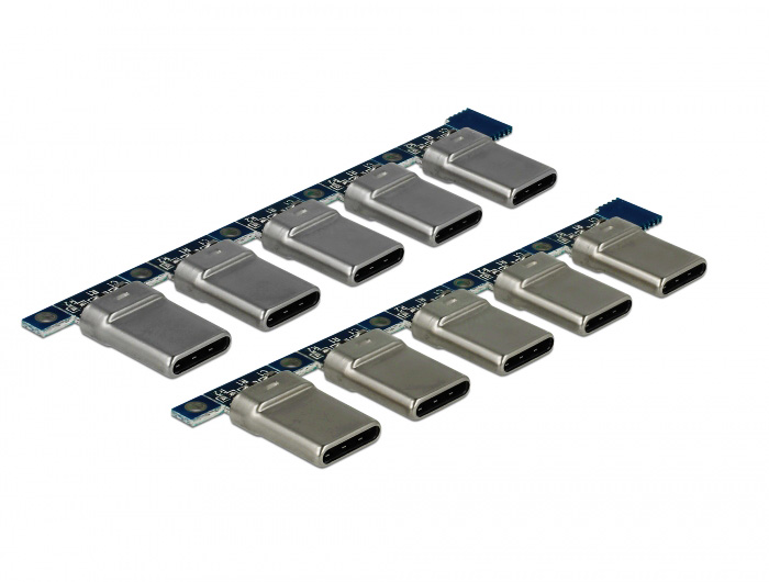 DELOCK Connector USB Type-C Male 65966, 4pin, 10τμχ - DELOCK 71568