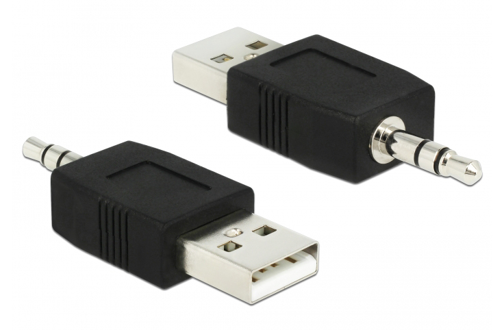 DELOCK Αντάπτορας USB 2.0 σε Stereo Jack 3.5mm 66069, μαύρο - DELOCK 75010