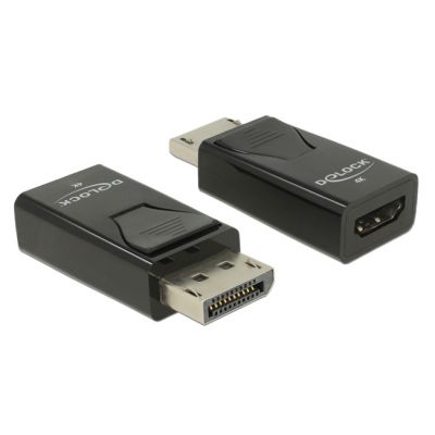 DELOCK αντάπτορας DisplayPort σε HDMI 66234, 4K/30Hz, Passive, μαύρος - DELOCK 105135