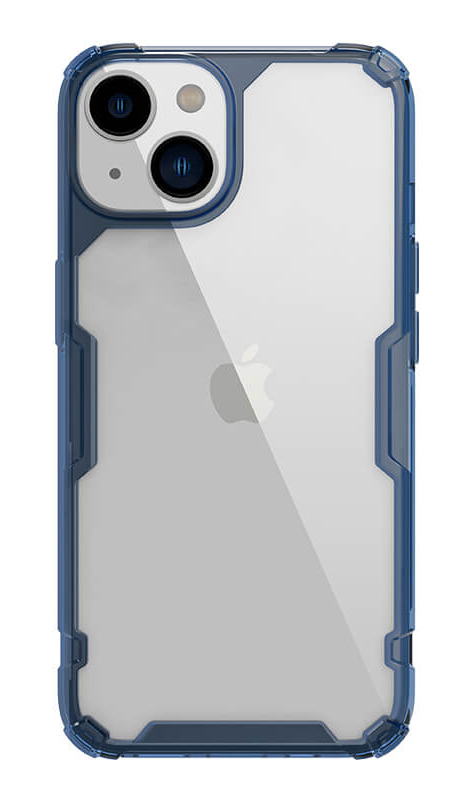 NILLKIN θήκη Nature Pro για Apple iPhone 14, μπλε & διάφανη - NILLKIN 103780
